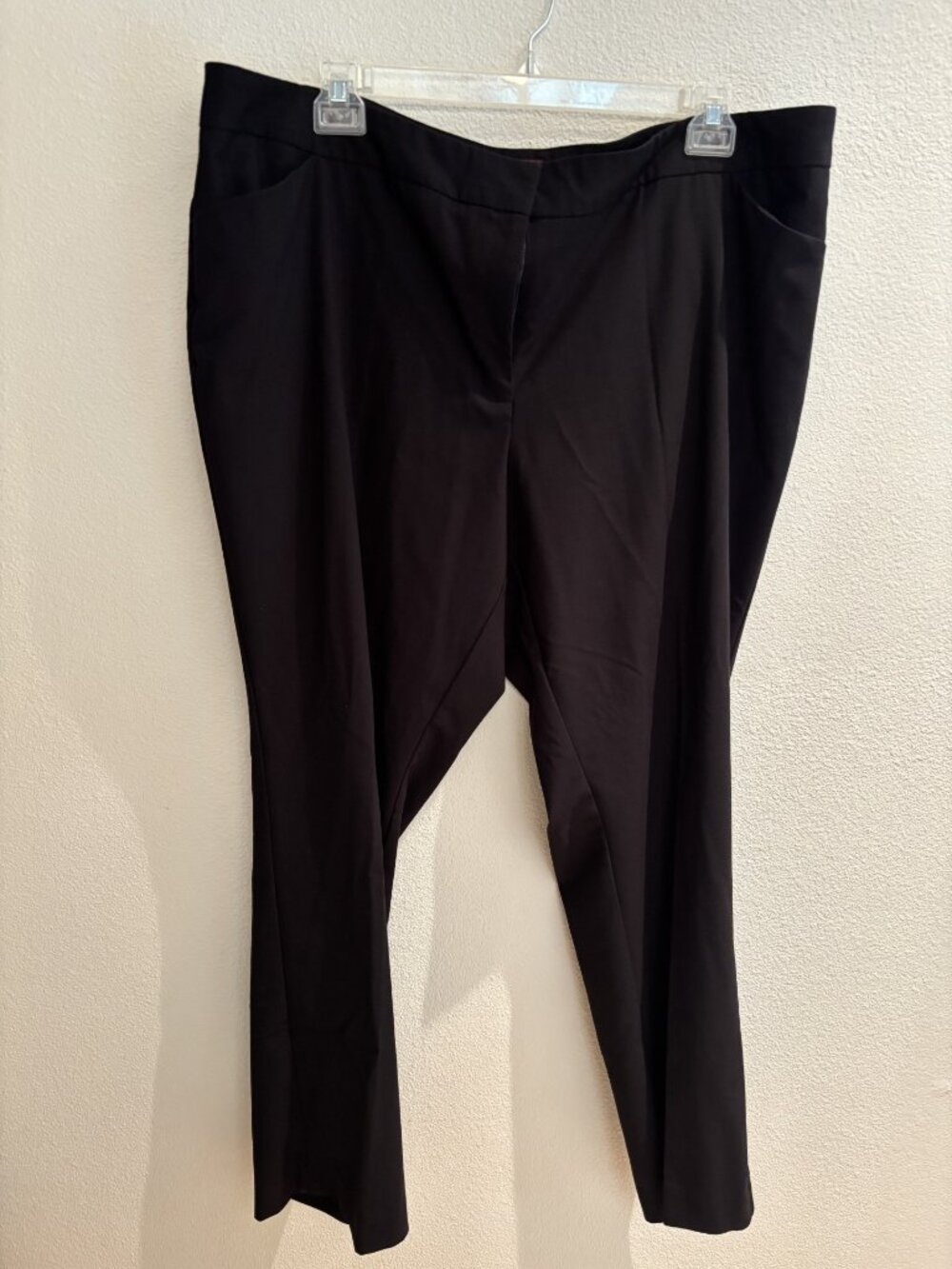 Black straight leg trouser